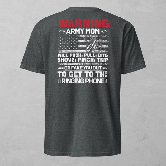 Unisex Tee - Warning Army Mom