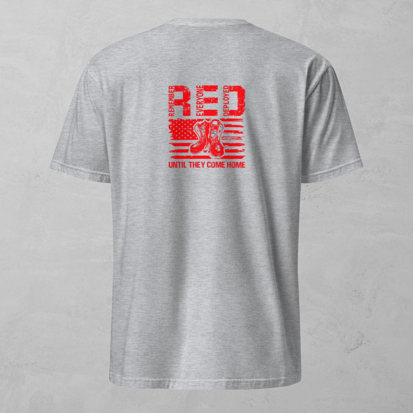 Unisex Tee - RED Remember Everyone Deployed