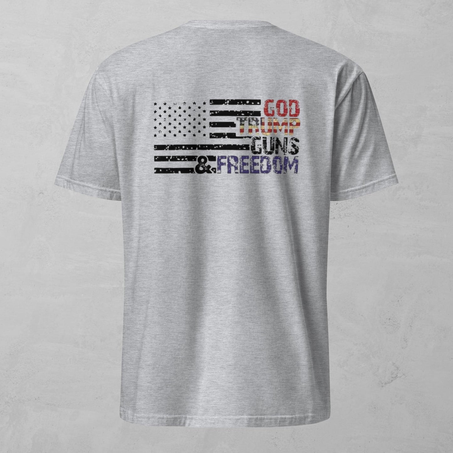 Unisex Tee - God Trump Guns Freedom