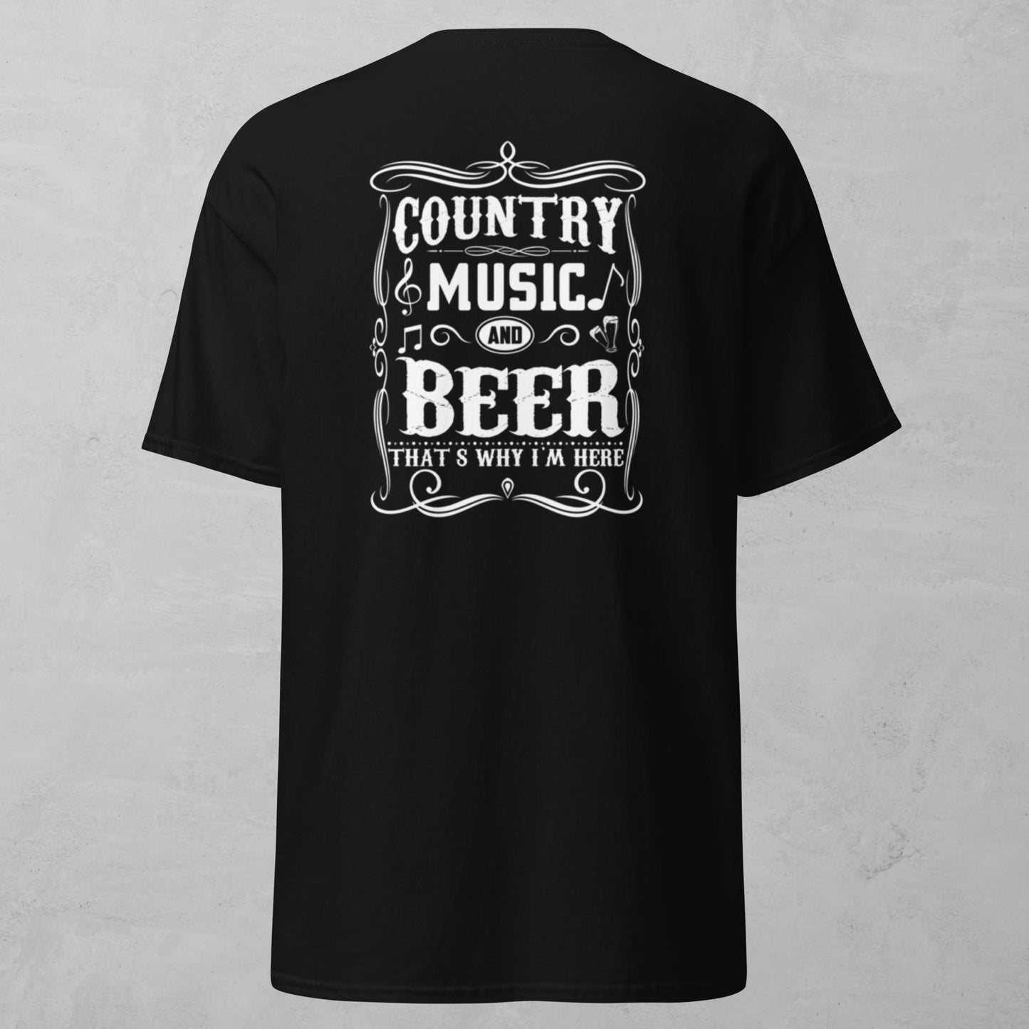 Unisex Tee - Country Music And Beer