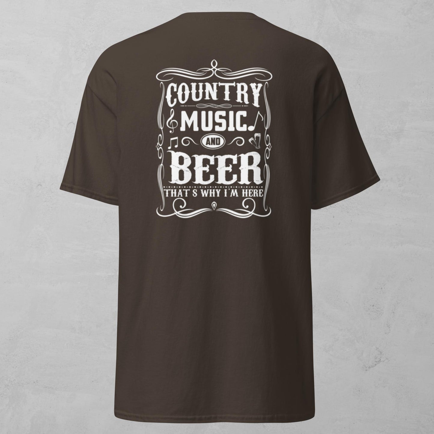 Unisex Tee - Country Music And Beer