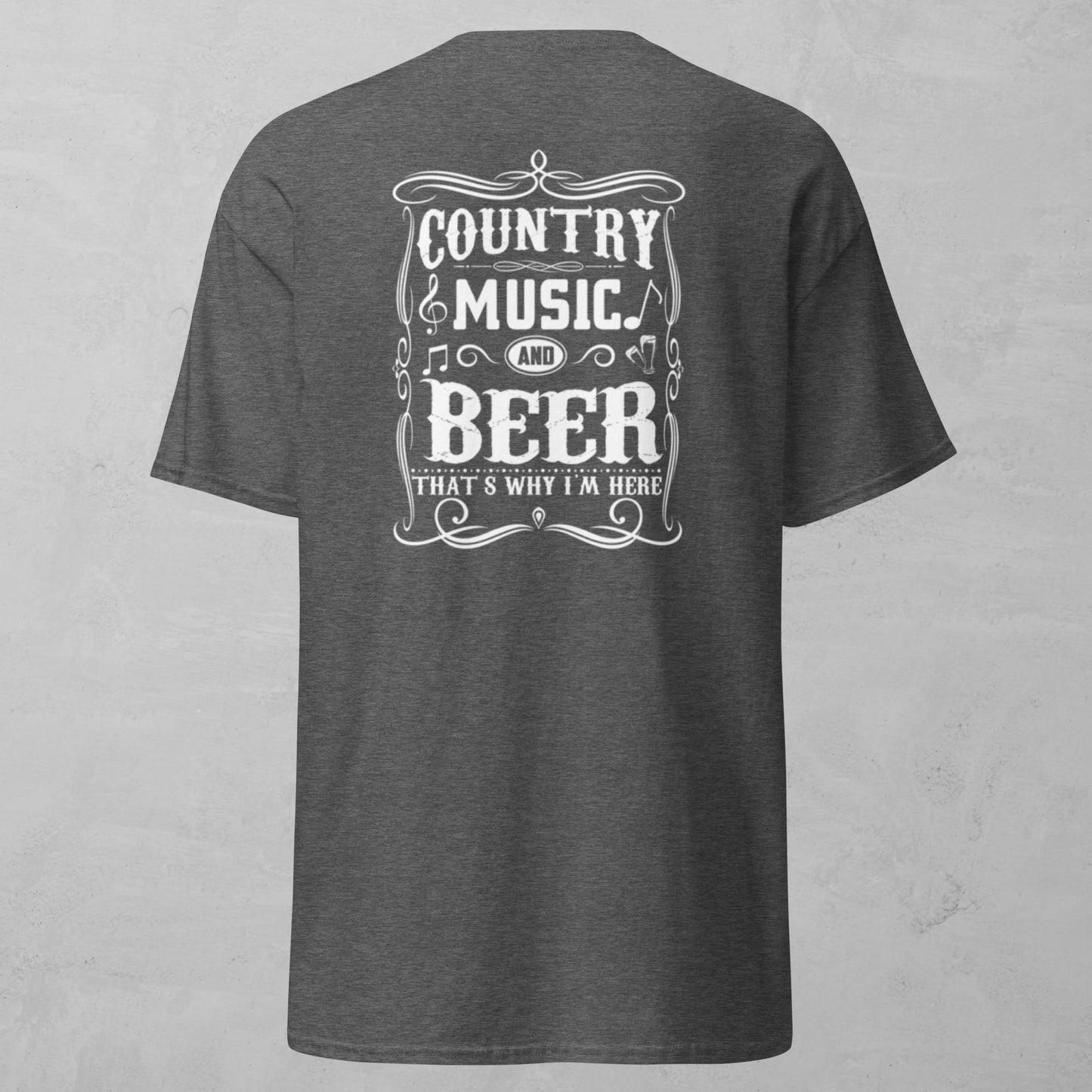 Unisex Tee - Country Music And Beer