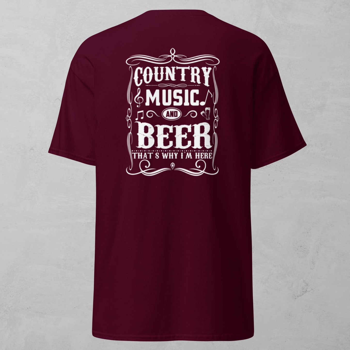 Unisex Tee - Country Music And Beer