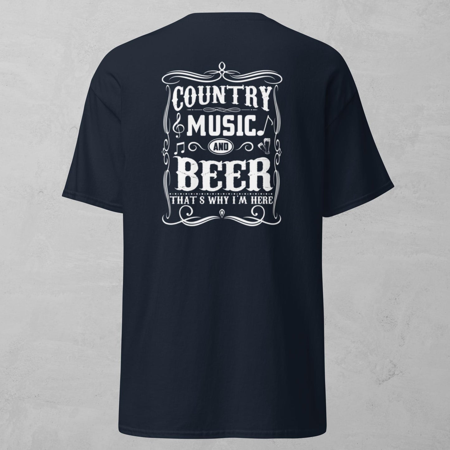 Unisex Tee - Country Music And Beer